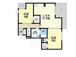 ラナコート 2LDKの間取図画像