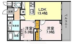 トリニティ三国ヶ丘  ｜ 大阪府堺市堺区向陵西町４丁7番11号（賃貸マンション2LDK・4階・60.11㎡） その2