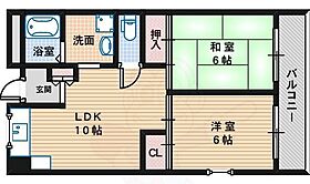 サンハイツ北花田1  ｜ 大阪府堺市北区北花田町２丁27番1号（賃貸マンション2LDK・3階・58.50㎡） その2