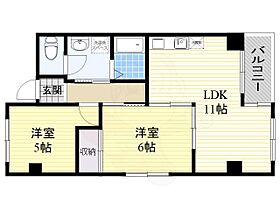 グレース中百舌鳥  ｜ 大阪府堺市北区百舌鳥梅町３丁47番10号（賃貸マンション2LDK・2階・51.20㎡） その2