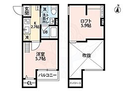 メゾンブラン北野田 2階/-