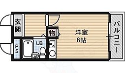 サンロード白鷺 ワンルームの間取図画像