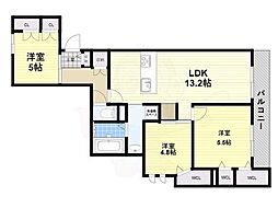 ASTORIA三国ヶ丘 3LDKの間取図画像