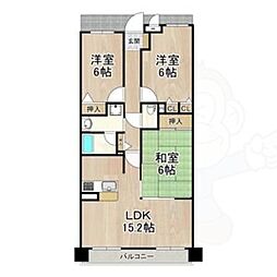 ソルプラーサ堺1番館 3LDKの間取図画像
