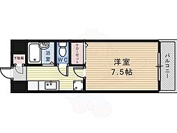 IBC中百舌鳥 1Kの間取図画像