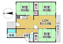 泉北原山台団地2号棟 2階