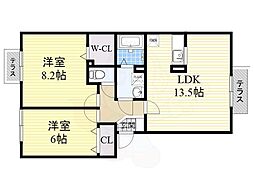 ドミール旭　B 1階/-