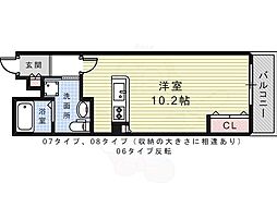 TKアンバーコート大町 ワンルームの間取図画像
