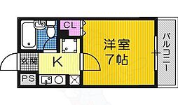 中谷ビル ワンルームの間取図画像