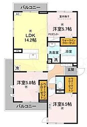 フォレストガーデン北花田 2階/-
