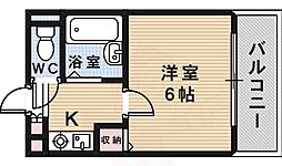 トゥリオーニ堺2 1Kの間取図画像