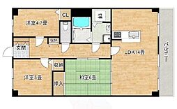 シャルム堺C棟 3LDKの間取図画像