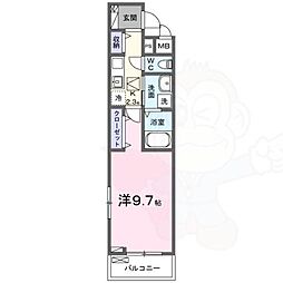 ポムドパン北花田 3階/-