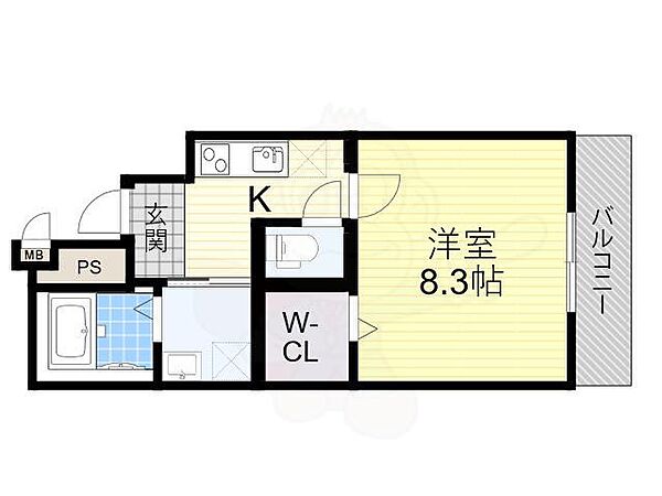 大阪府堺市西区浜寺石津町中１丁(賃貸アパート1K・2階・30.05㎡)の写真 その2