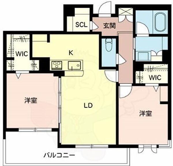 大阪府堺市堺区二条通(賃貸マンション2LDK・3階・67.75㎡)の写真 その2