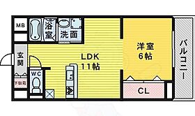 大阪府堺市堺区住吉橋町１丁（賃貸マンション1LDK・2階・33.36㎡） その2