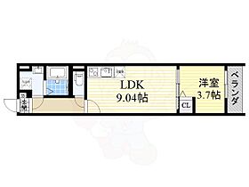 大阪府堺市北区中長尾町１丁4番7号（賃貸アパート1LDK・1階・33.06㎡） その2