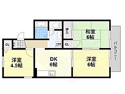 ハイツ北野 1階/-
