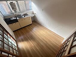 百舌鳥西之町二丁貸家E-1 2階3Kのリビング/ダイニング