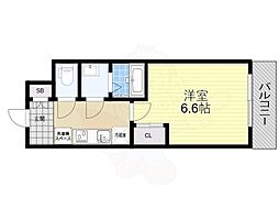 S-RESIDENCE堺湊駅前azure 1Kの間取図画像