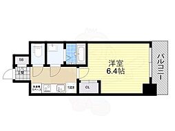 S-RESIDENCE堺湊駅前azure 1Kの間取図画像