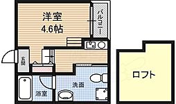 グランビア八千代通 1Kの間取図画像