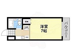 中谷ビル ワンルームの間取図画像