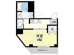 LamerSuwanomori 1Kの間取図画像