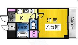 サンライズ泉 1Kの間取図画像