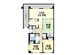 アーバネックス三国ヶ丘 3LDKの間取図画像