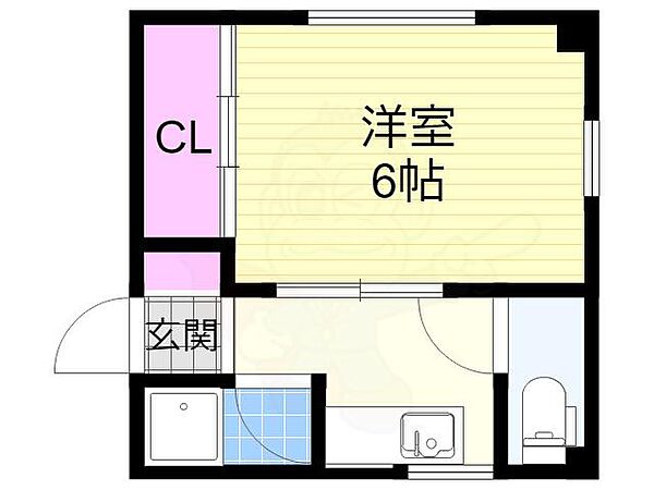 川上マンション ｜大阪府大阪市北区本庄西３丁目(賃貸マンション1K・3階・21.00㎡)の写真 その2