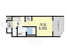 エスリードレジデンス大阪福島サウスフラッツ  ｜ 大阪府大阪市福島区玉川２丁目（賃貸マンション1K・5階・21.37㎡） その2