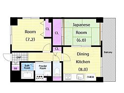 ティアラサガン 6階/-