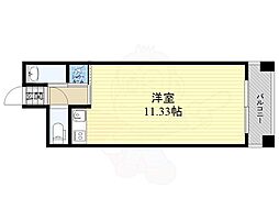 エスクレア御堂筋本町 1Kの間取図画像