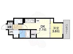 アーバネックス天満橋Front 1DKの間取図画像