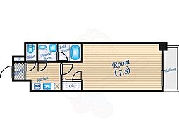 アーバネックス大阪城WEST 1Kの間取図画像