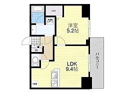 Urbanex南森町イースト 1LDKの間取図画像