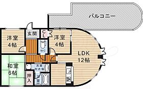 セントラルコート5 204 ｜ 大阪府池田市神田１丁目（賃貸マンション3LDK・2階・61.50㎡） その2