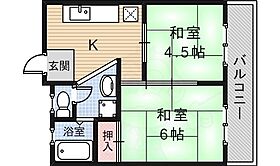 桜井ビル  ｜ 大阪府箕面市桜井２丁目（賃貸マンション2K・3階・35.00㎡） その2