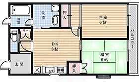 メールメゾン渋谷 208 ｜ 大阪府池田市渋谷３丁目7番2号（賃貸マンション2DK・2階・52.00㎡） その2