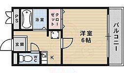 ラ・フォーレ池田 1Kの間取図画像