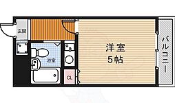 武藤マンション 1Kの間取図画像