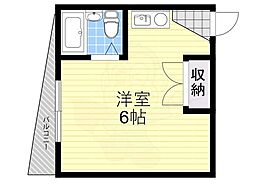 メゾン槻木 ワンルームの間取図画像