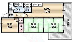 エスポアール池田 3LDKの間取図画像