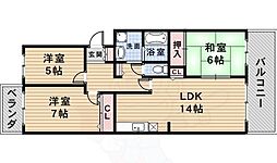 ロイヤルハイツ 1階3LDKの間取り