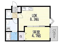 間取図画像 1LDK