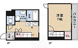 メゾン清杜 1Kの間取図画像