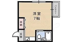 メゾン槻木 ワンルームの間取図画像