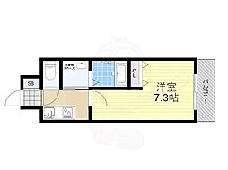 AILE池田 1Kの間取図画像