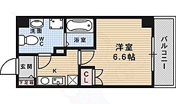 ウインズコート石橋 1Kの間取図画像